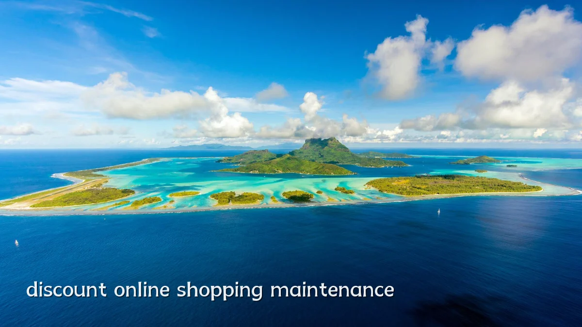 discount online shopping maintenance