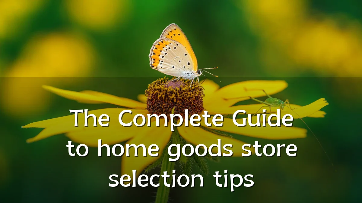 The Complete Guide to home goods store selection tips