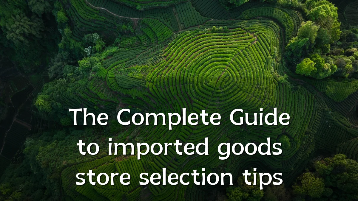 The Complete Guide to imported goods store selection tips