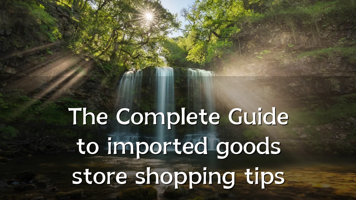 The Complete Guide to imported goods store shopping tips