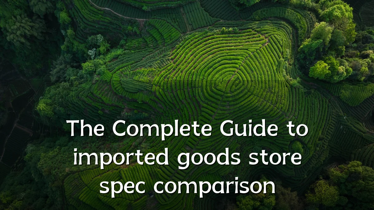 The Complete Guide to imported goods store spec comparison