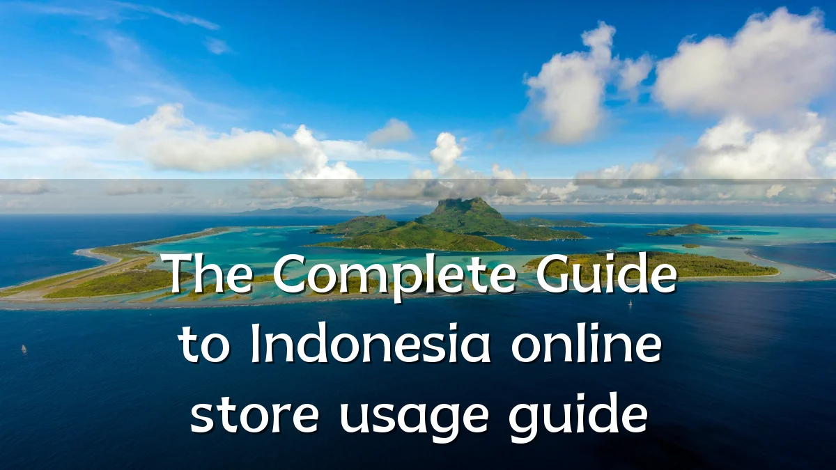 The Complete Guide to Indonesia online store usage guide