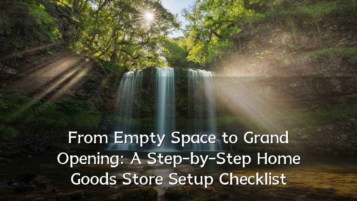 From Empty Space to Grand Opening: A Step-by-Step Home Goods Store Setup Checklist