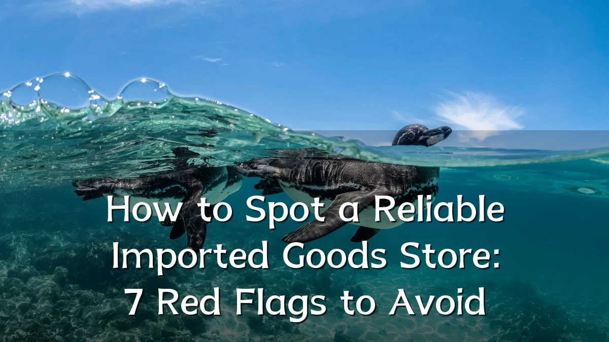 How to Spot a Reliable Imported Goods Store: 7 Red Flags to Avoid