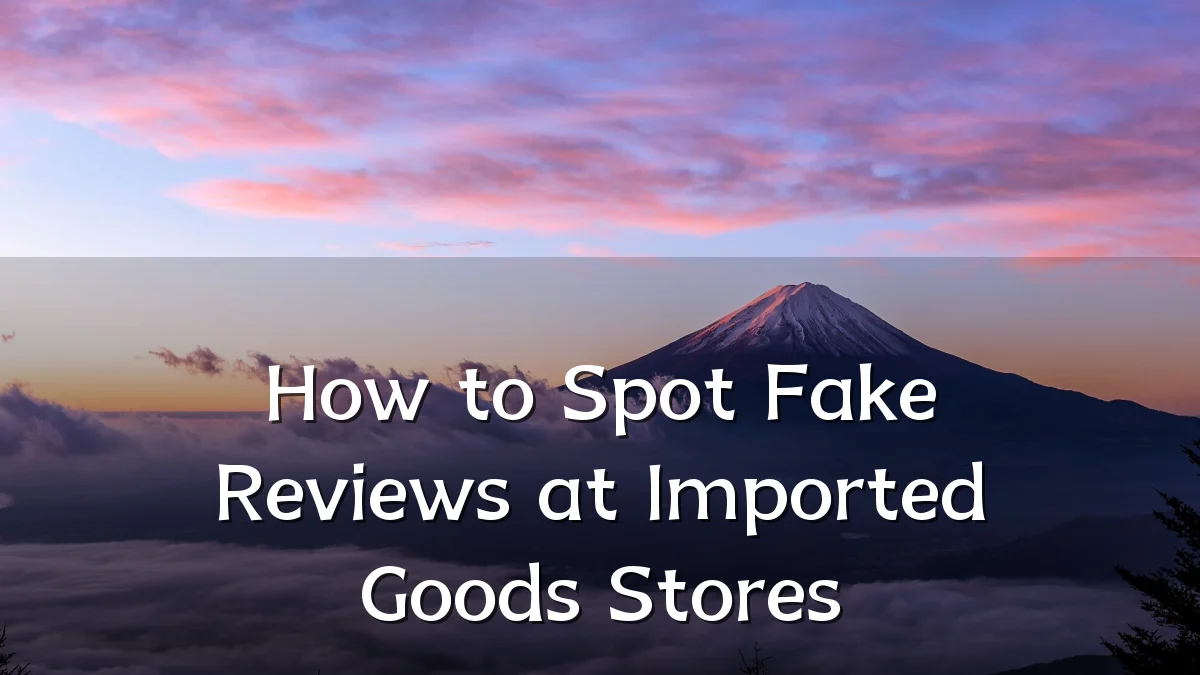 How to Spot Fake Reviews at Imported Goods Stores