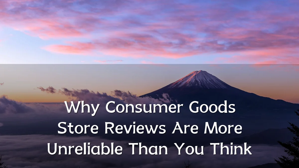 Why Consumer Goods Store Reviews Are More Unreliable Than You Think
